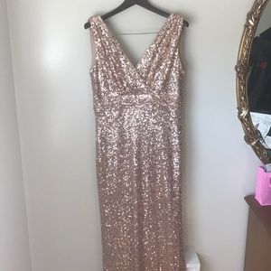 Badgley Mischka Rose Good sequin dress